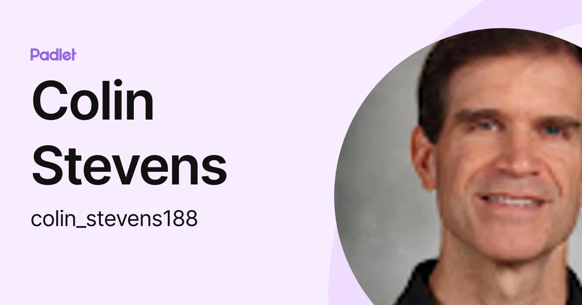 Colin Stevens (colin_stevens188) profile | Padlet