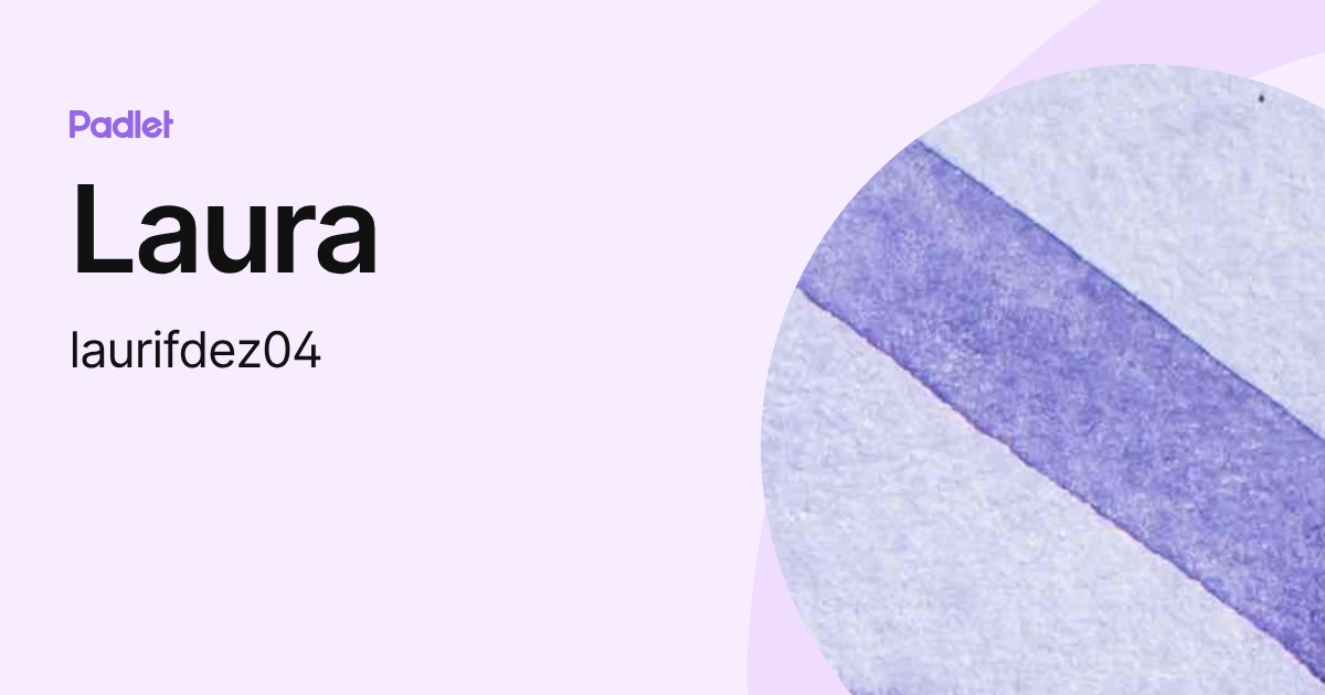 Laura (laurifdez04) profile | Padlet