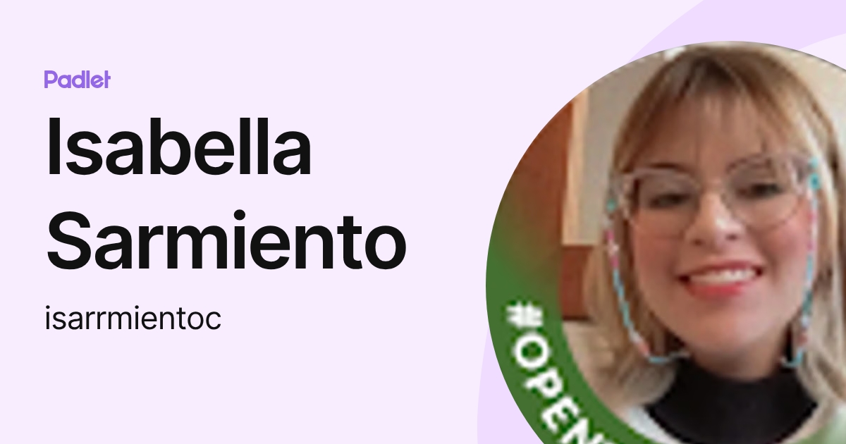 Isabella Sarmiento (isarrmientoc) profile | Padlet