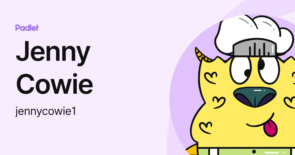 Jenny Cowie (jennycowie1) profile | Padlet