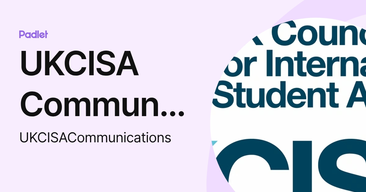 UKCISA Communications (UKCISACommunications) profile | Padlet