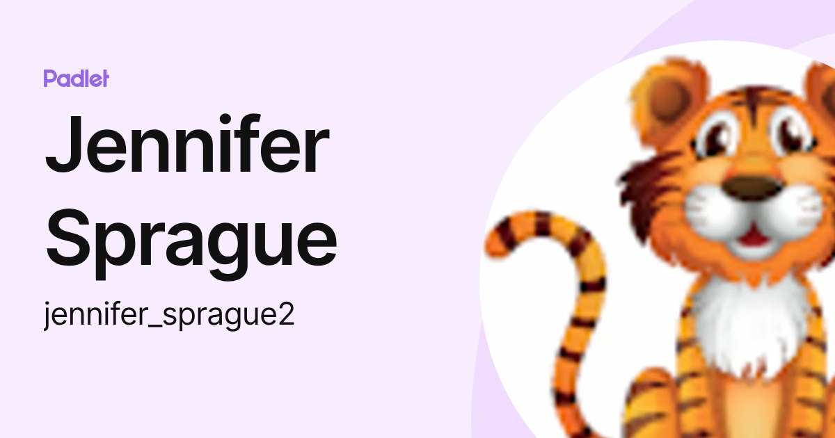 Jennifer Sprague (jennifer_sprague2) profile | Padlet
