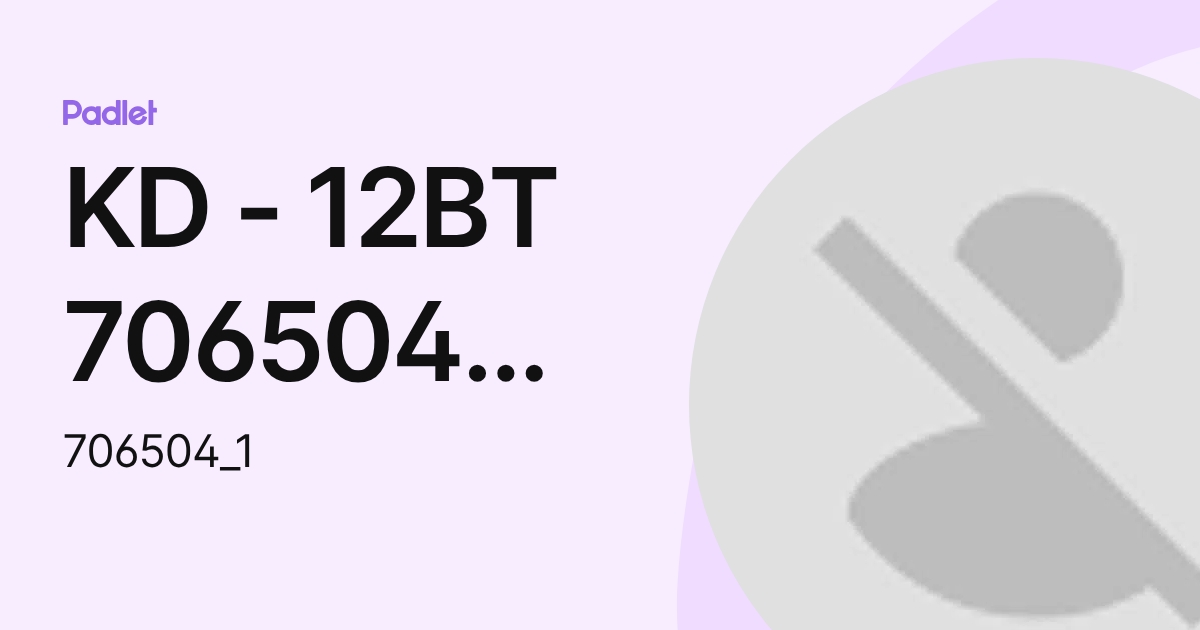 KD - 12BT 706504 David Suzuki SS (706504_1) profile | Padlet