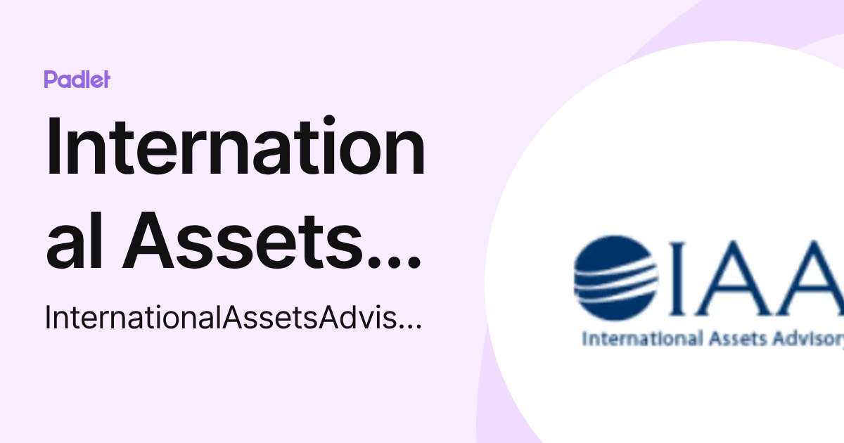 Inter Asset International Assets Advisory (InternationalAssetsAdvisory) profile ...