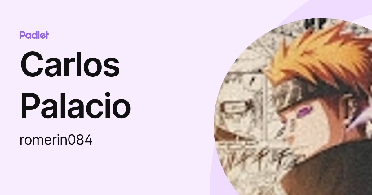 Carlos Palacio (romerin084) profile | Padlet