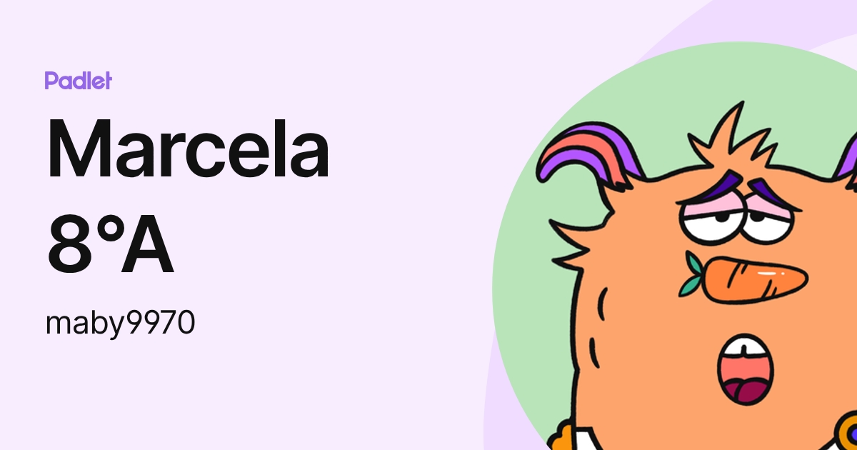 Marcela 8°A (maby9970) profile | Padlet