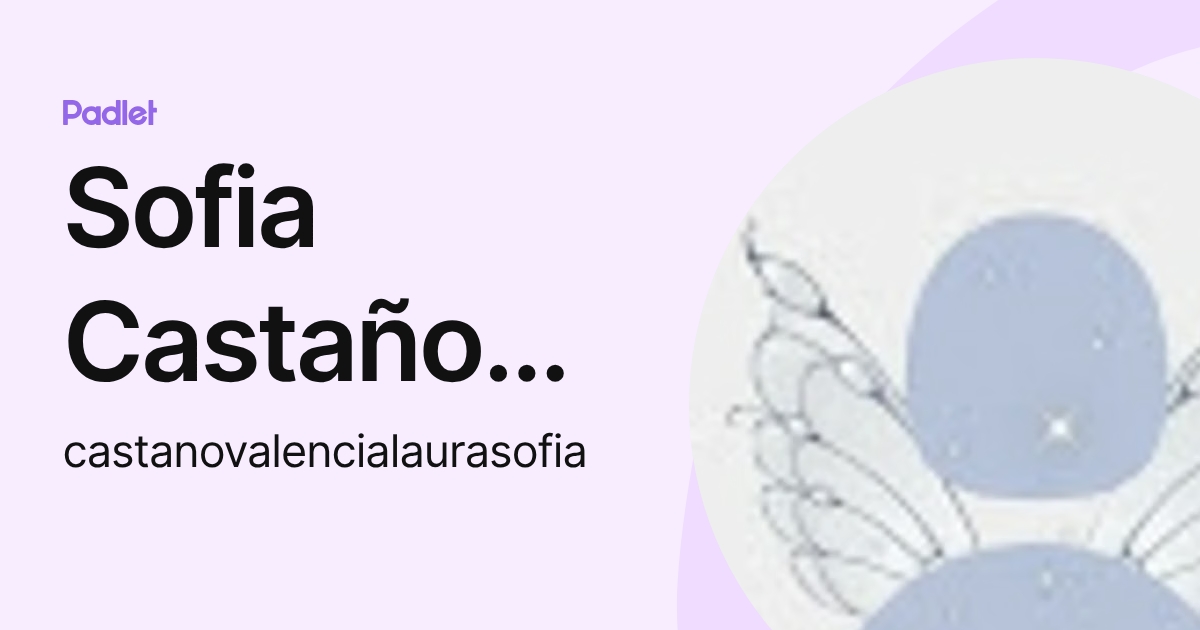 Sofia Castaño Valencia (castanovalencialaurasofia) profile | Padlet
