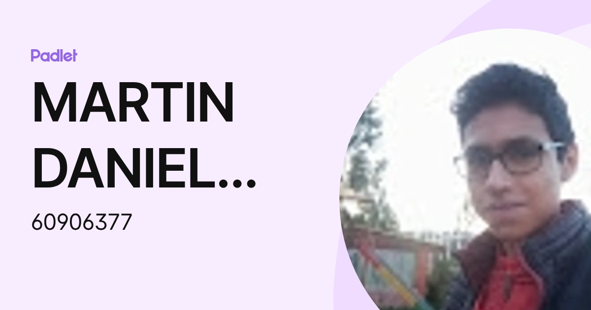 MARTIN DANIEL MEZA MILLAN (60906377) profile | Padlet