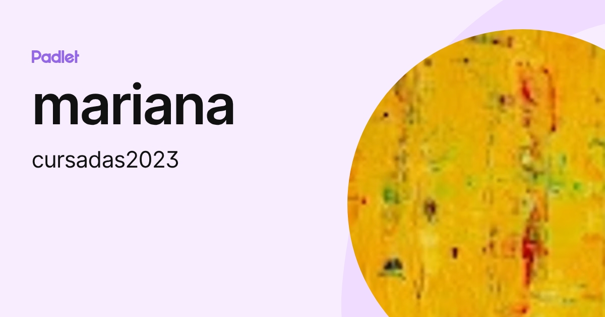 mariana (cursadas2023) profile | Padlet