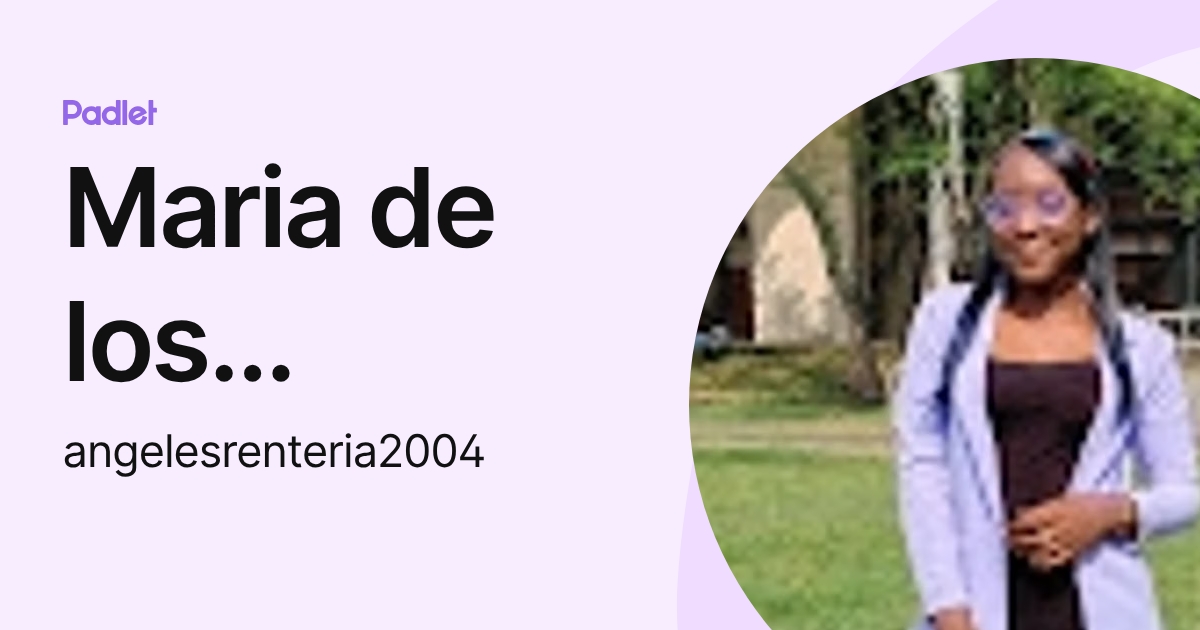 Maria de los angeles Renteria mosquera (angelesrenteria2004) profile ...