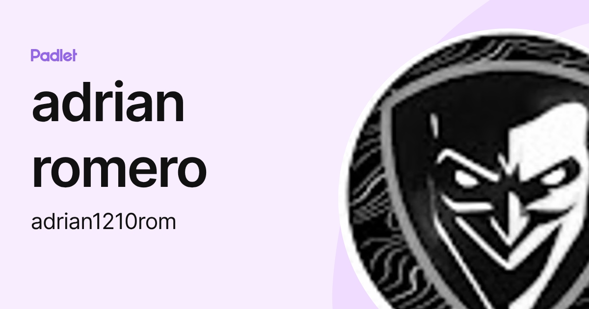 adrian romero (adrian1210rom) profile | Padlet