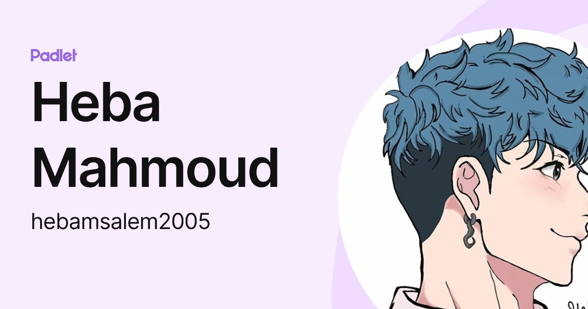 Heba Mahmoud (hebamsalem2005) profile | Padlet