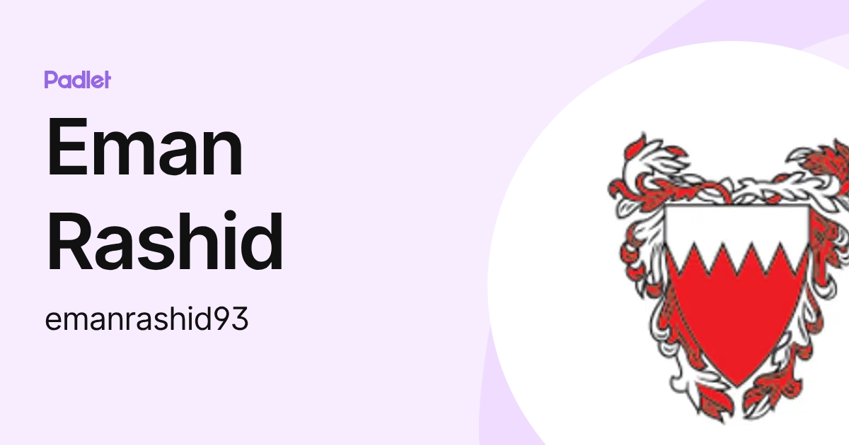 Eman Rashid (emanrashid93) profile | Padlet