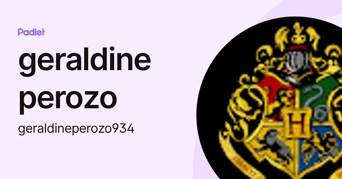 geraldine perozo (geraldineperozo934) profile | Padlet