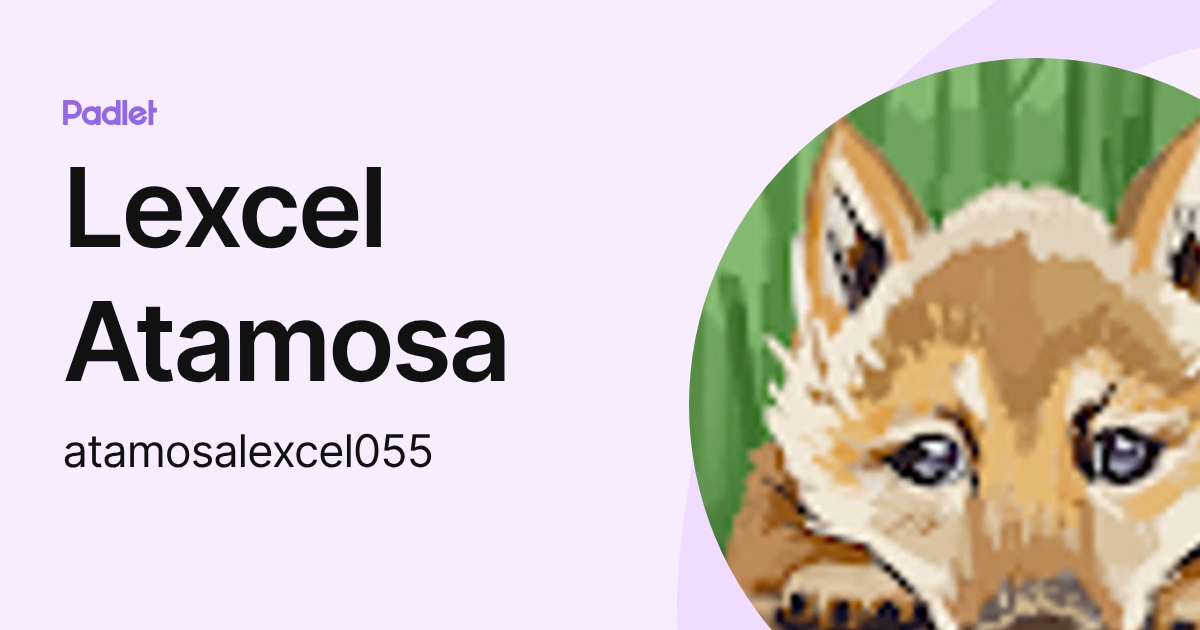 Lexcel Atamosa (atamosalexcel055) profile | Padlet