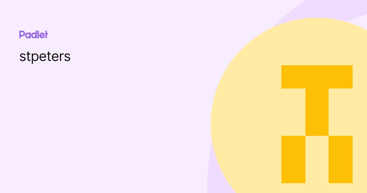 stpeters profile | Padlet