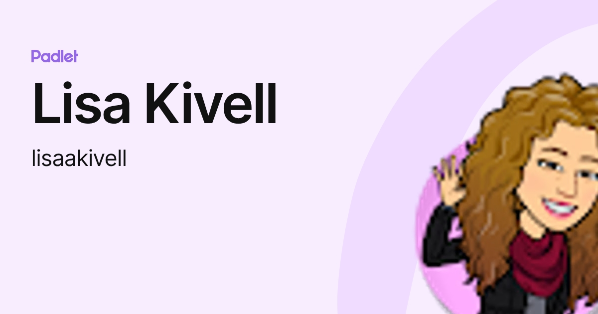 Lisa Kivell (lisaakivell) profile | Padlet