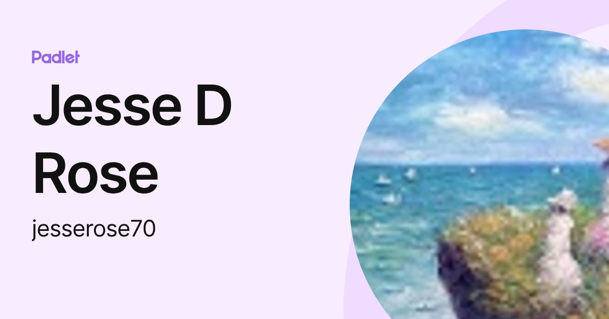 Jesse D Rose (jesserose70) profile | Padlet