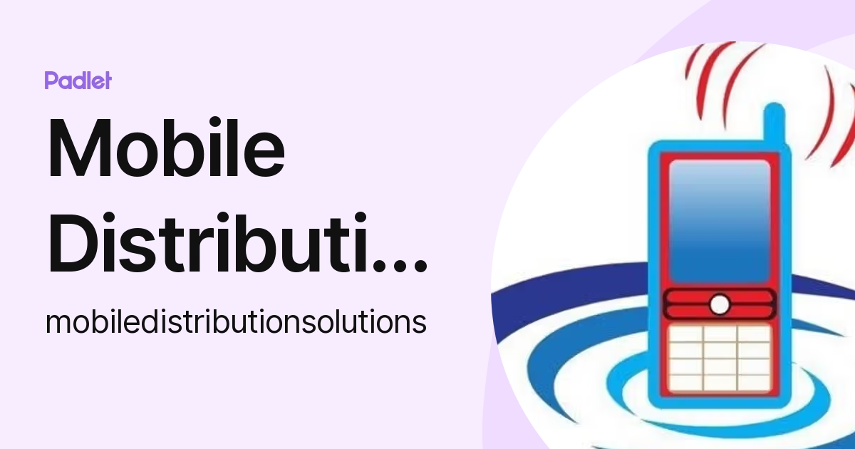 Mobile Distribution Solutions Ltd (mobiledistributionsolutions) profile