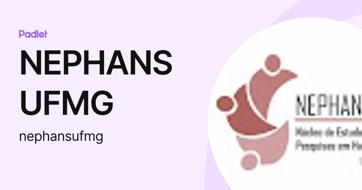 NEPHANS UFMG (nephansufmg) profile | Padlet