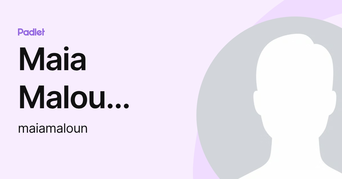 Maia Malou Nørgaard (maiamaloun) profile | Padlet