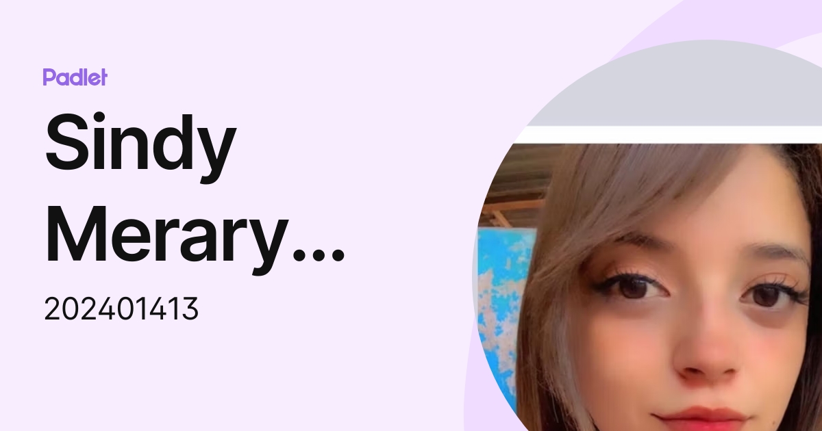 Sindy Merary Matute Guifarro (202401413) profile | Padlet