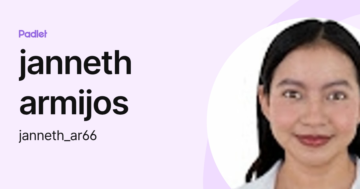 janneth armijos (janneth_ar66) profile | Padlet