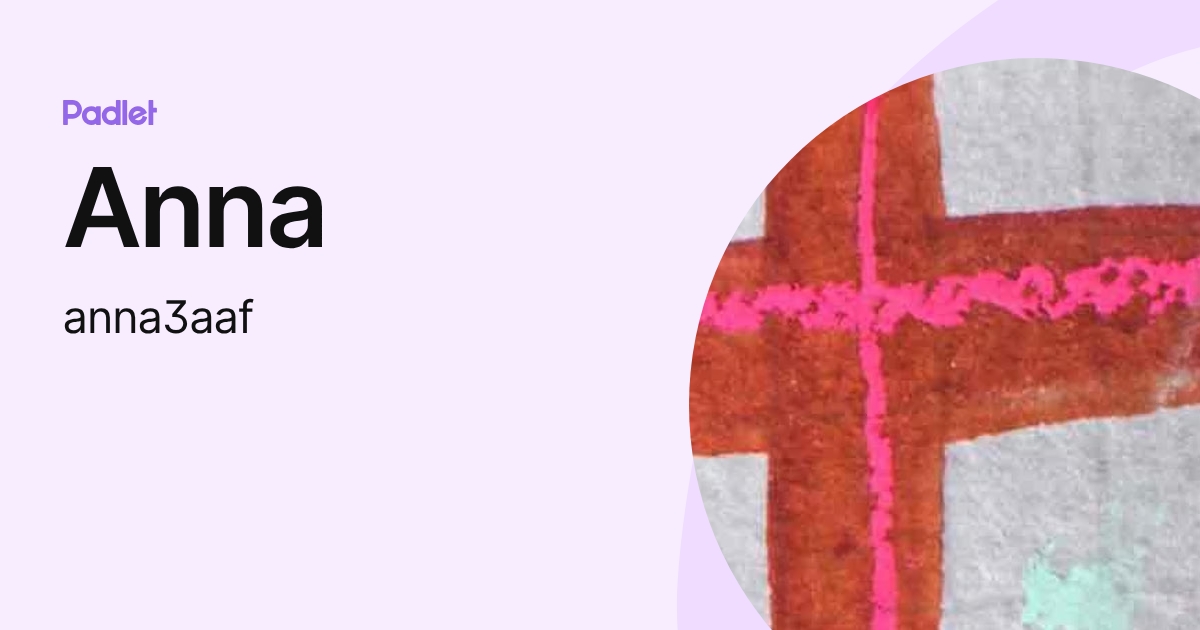 Anna (anna3aaf) profile | Padlet