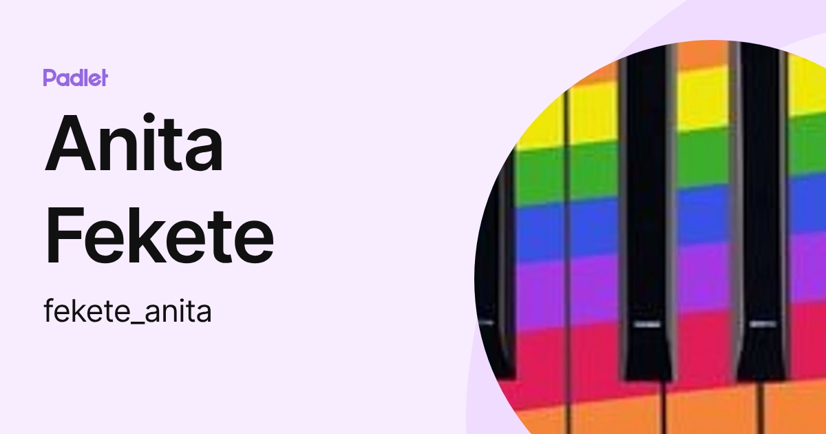 Anita Fekete (fekete_anita) profile | Padlet