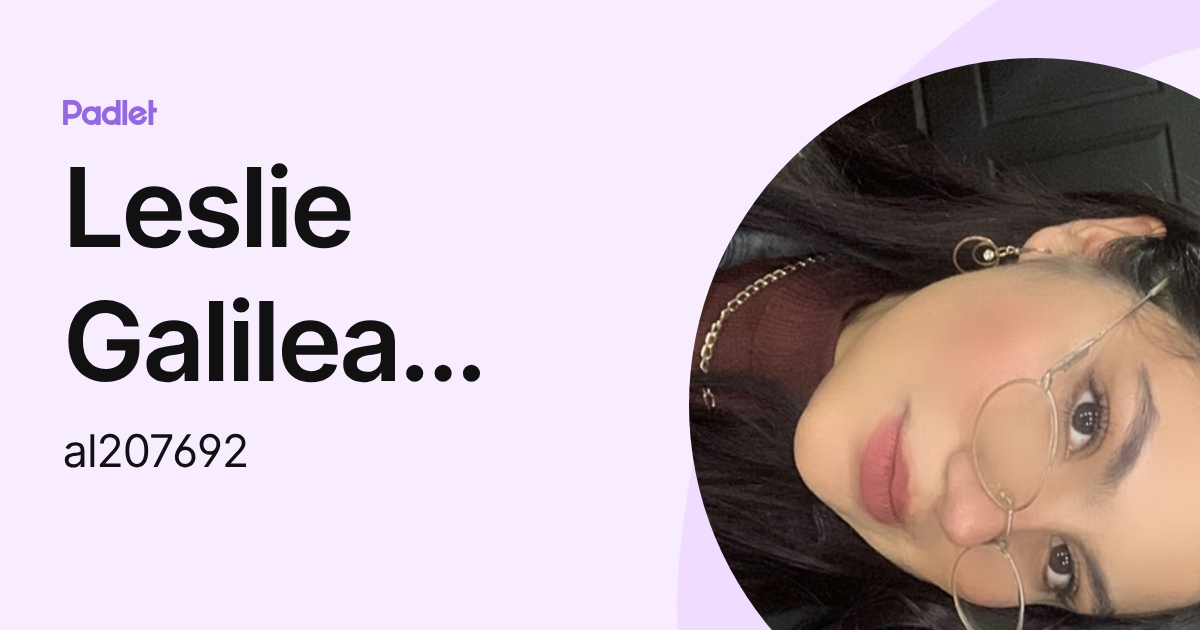 Leslie Galilea Acosta Larriva (al207692) profile | Padlet