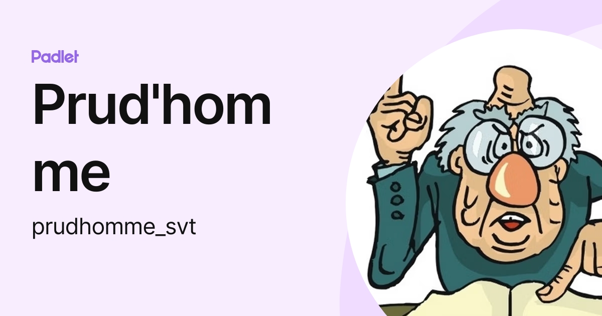 Prud'homme (prudhomme_svt) profile Padlet