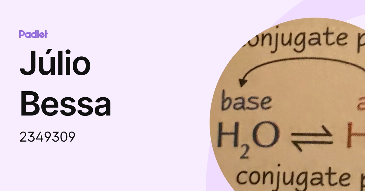 Júlio Bessa (2349309) profile | Padlet