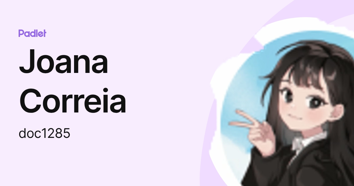 Joana Correia (doc1285) profile | Padlet