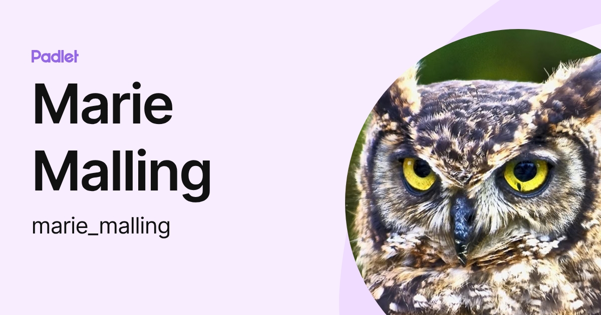 Marie Malling (marie_malling) profile | Padlet