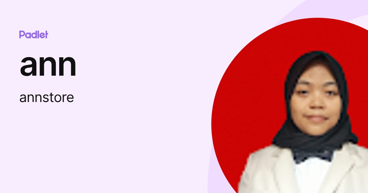 ann (annstore) profile | Padlet