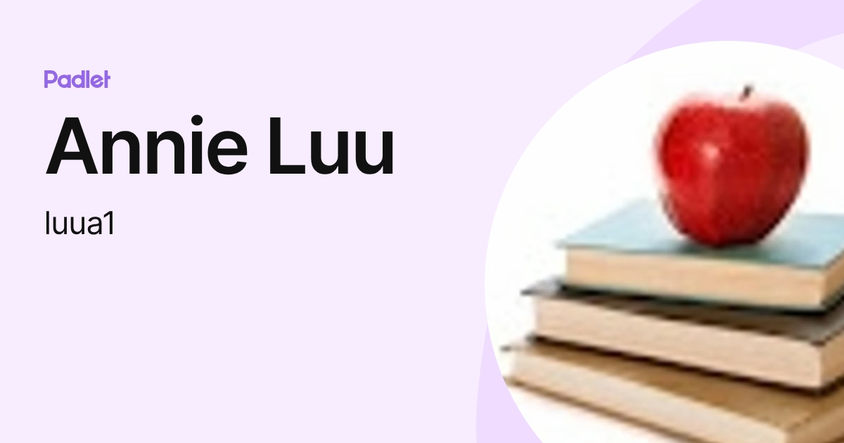 Annie Luu (luua1) profile | Padlet
