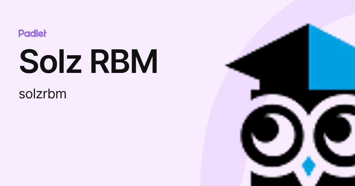 Solz Rbm Logo Solz RBM (solzrbm) profile | Padlet