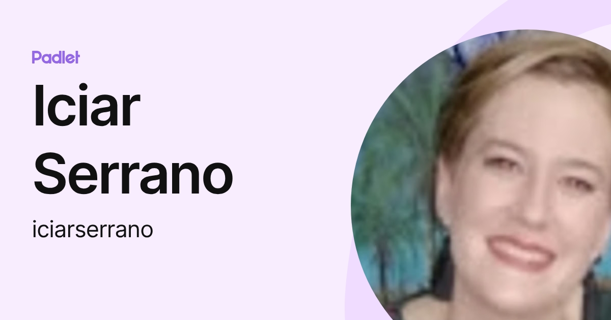 Iciar Serrano (iciarserrano) profile | Padlet