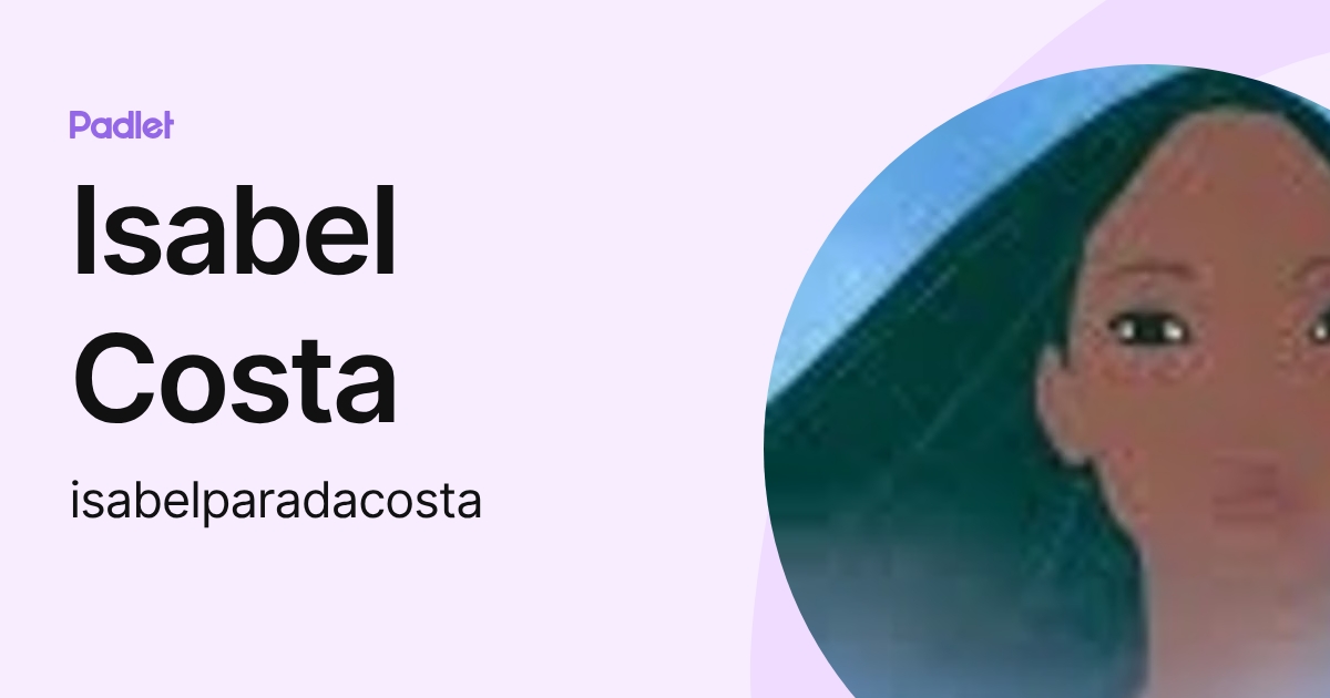 Isabel Costa (isabelparadacosta) profile | Padlet