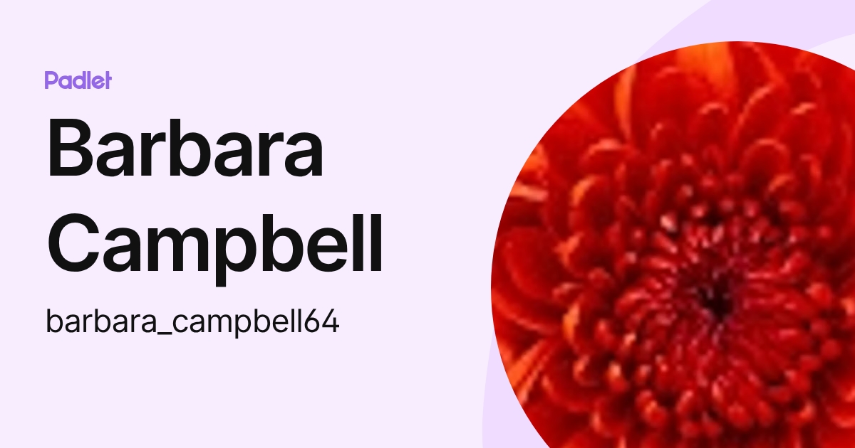 Barbara Campbell (barbara_campbell64) profile | Padlet