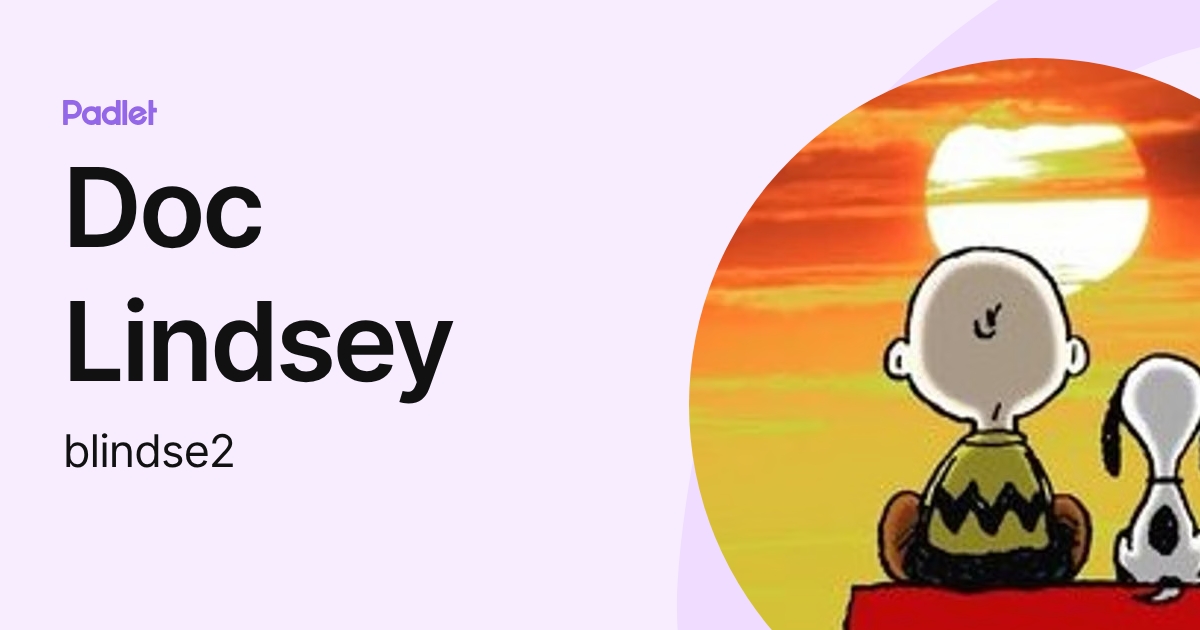 Doc Lindsey (blindse2) profile | Padlet
