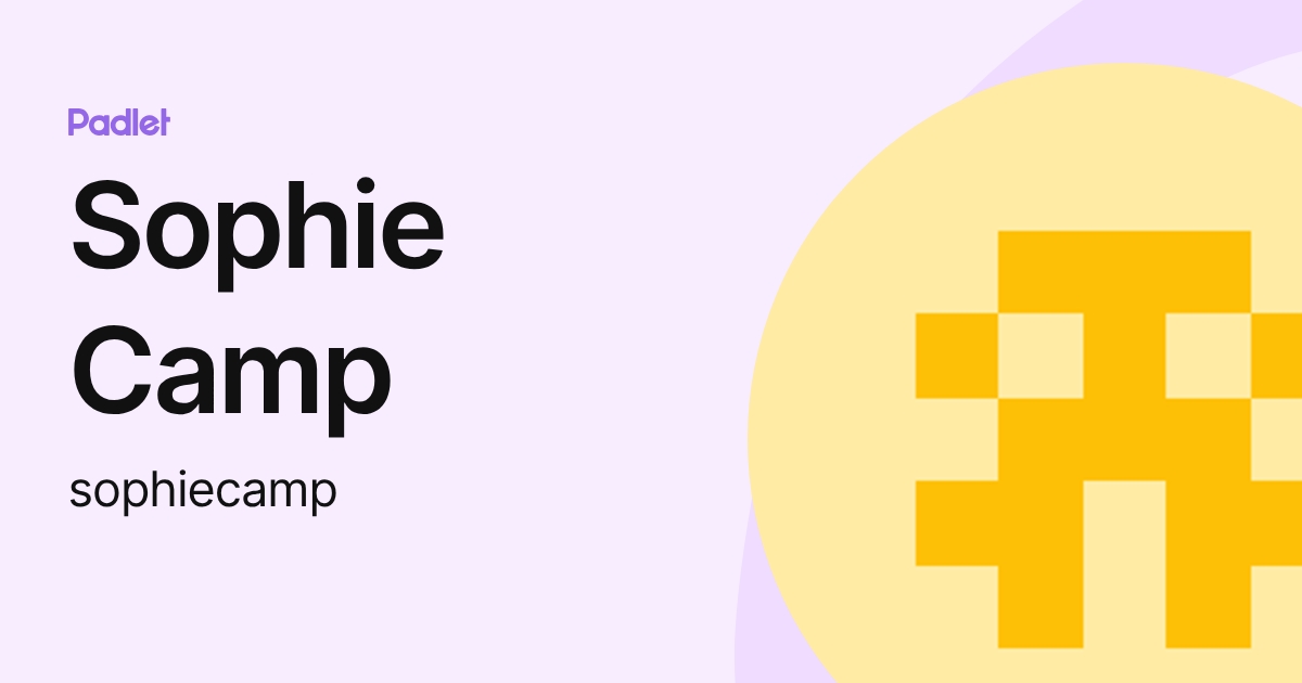 Sophie Camp (sophiecamp) profile | Padlet