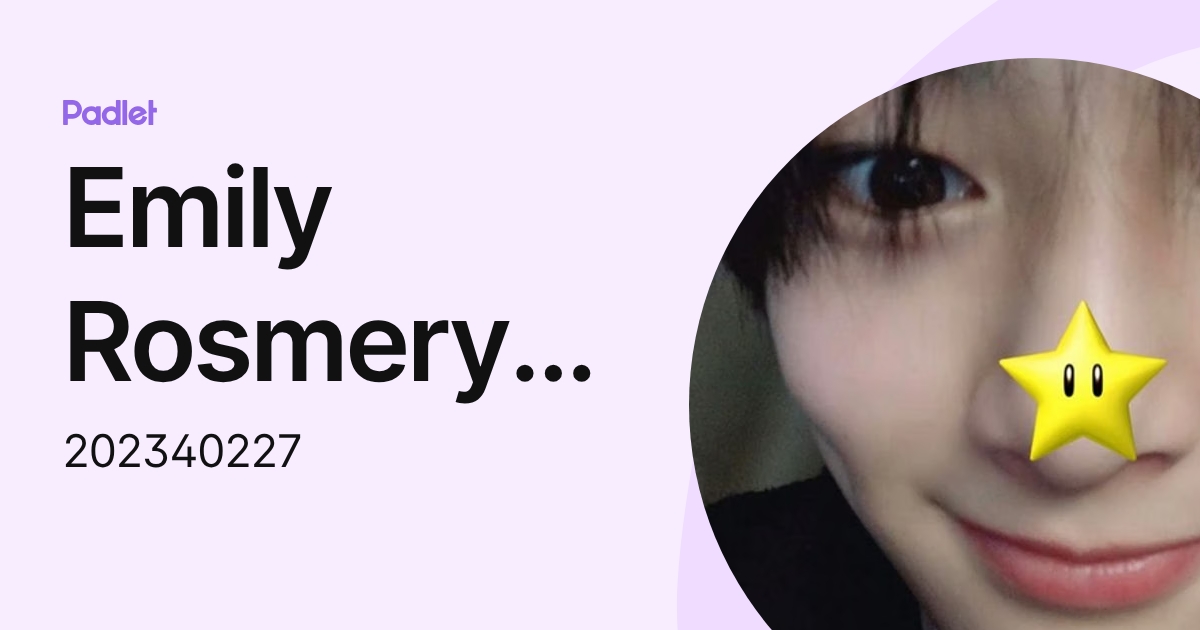 Emily Rosmery Hernández Quino (202340227) profile | Padlet