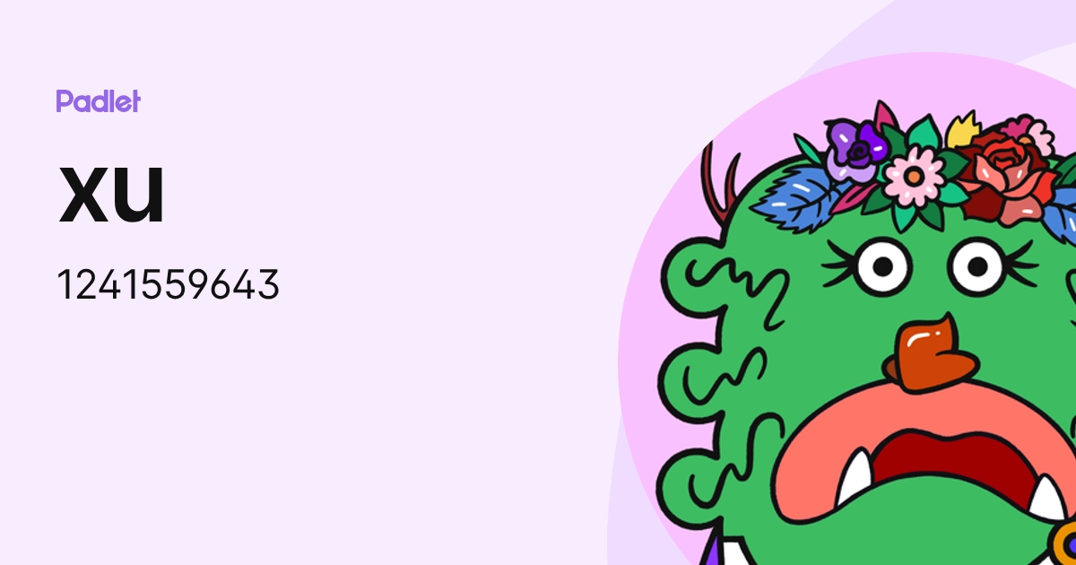 xu (1241559643) profile | Padlet