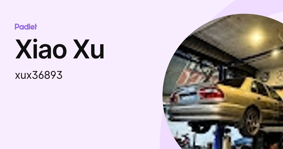 Xiao Xu (xux36893) profile | Padlet