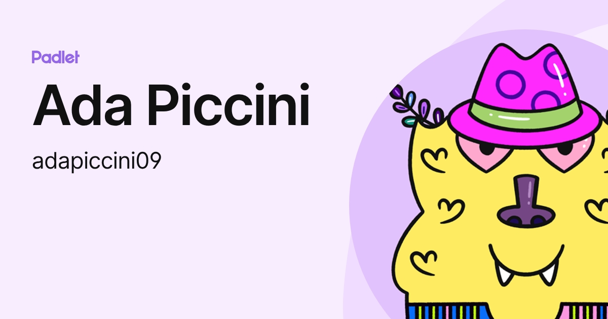 Ada Piccini (adapiccini09) profile | Padlet