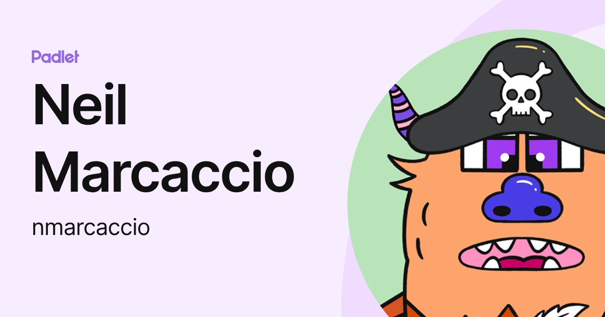 Neil Marcaccio (nmarcaccio) profile | Padlet