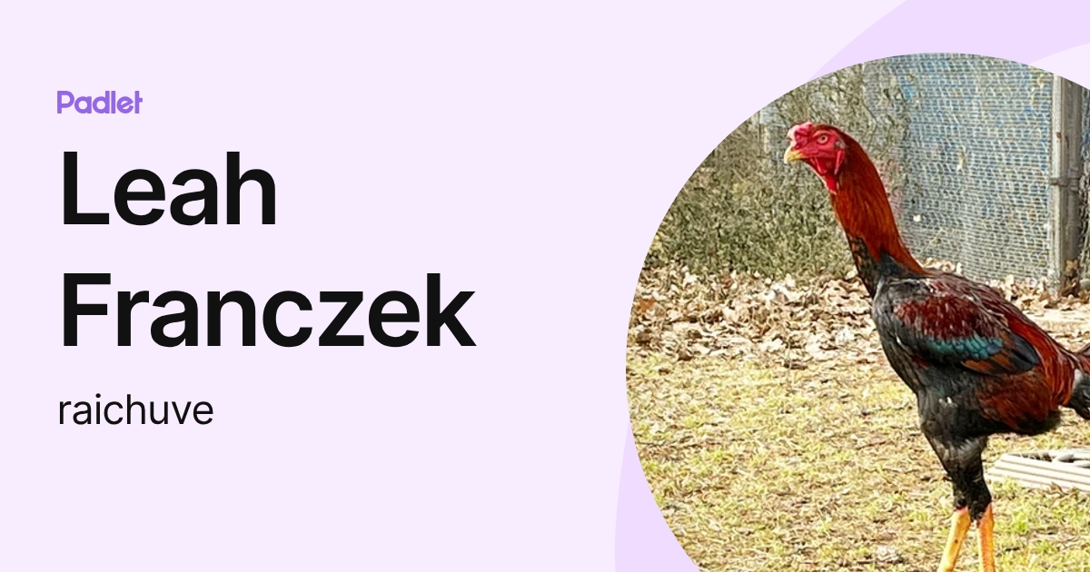 Leah Franczek (raichuve) profile | Padlet
