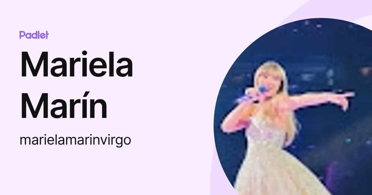 Mariela Marín (marielamarinvirgo) profile | Padlet