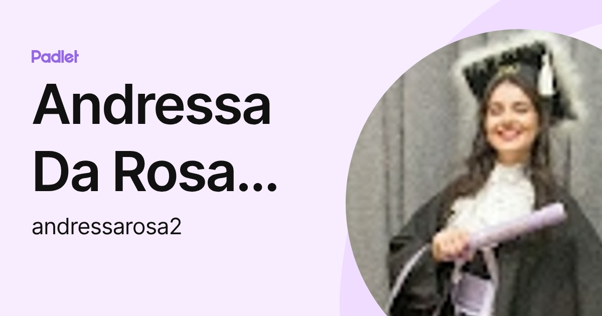 Andressa Da Rosa Souza (andressarosa2) profile | Padlet